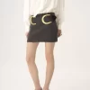 Fitted mini skirt in a wool & cashmere knit Fitted mini skirt in a wool & cashmere knit