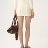 Fitted mini skirt in a wool & cashmere knit Fitted mini skirt in a wool & cashmere knit