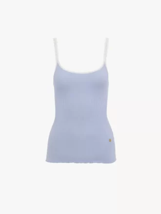 Fitted tank top in cotton Fitted tank top in cotton