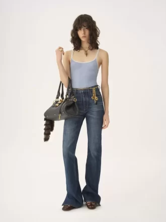 Fitted tank top in cotton Fitted tank top in cotton