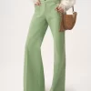 Flared pants in cotton canvas Flared pants in cotton canvas