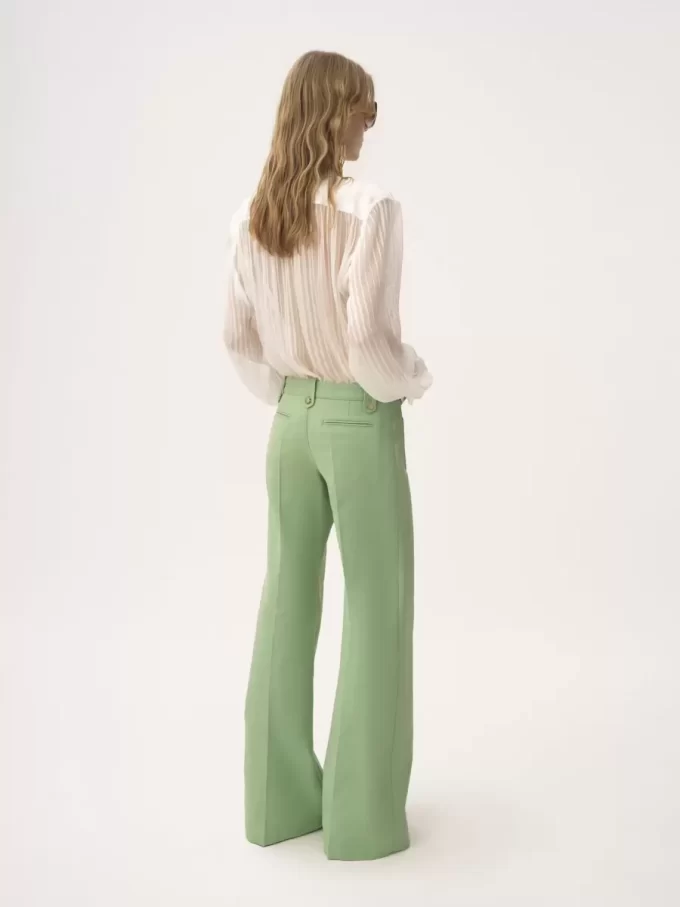 Flared pants in cotton canvas Flared pants in cotton canvas
