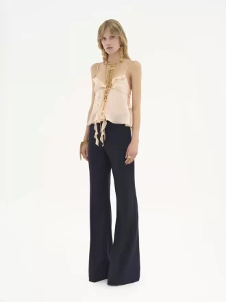 Flared tailored pants in stretch wool Flared tailored pants in stretch wool