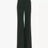Flared tailored pants in wool crêpe Flared tailored pants in wool crêpe