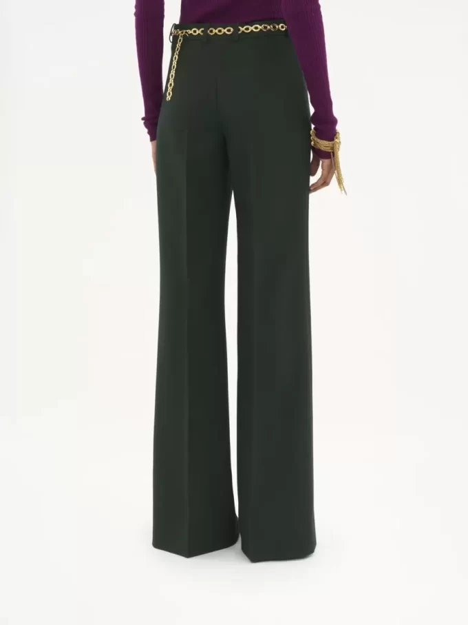 Flared tailored pants in wool crêpe Flared tailored pants in wool crêpe