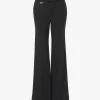 Flared tailored pants in wool gabardine Flared tailored pants in wool gabardine