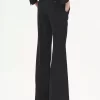 Flared tailored pants in wool gabardine Flared tailored pants in wool gabardine