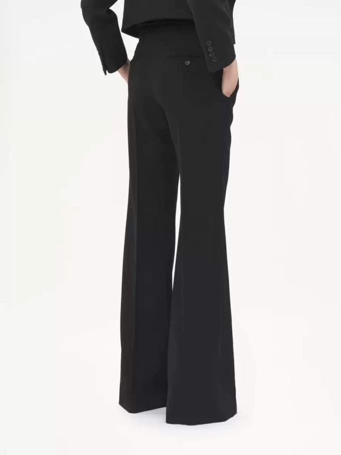 Flared tailored pants in wool gabardine Flared tailored pants in wool gabardine
