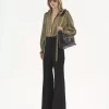 Flared tailored pants in wool grain de poudre Flared tailored pants in wool grain de poudre