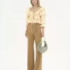 Flared tailored pants in wool grain de poudre Flared tailored pants in wool grain de poudre