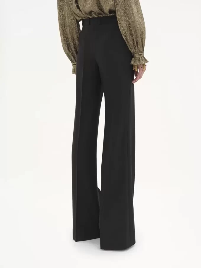 Flared tailored pants in wool grain de poudre Flared tailored pants in wool grain de poudre