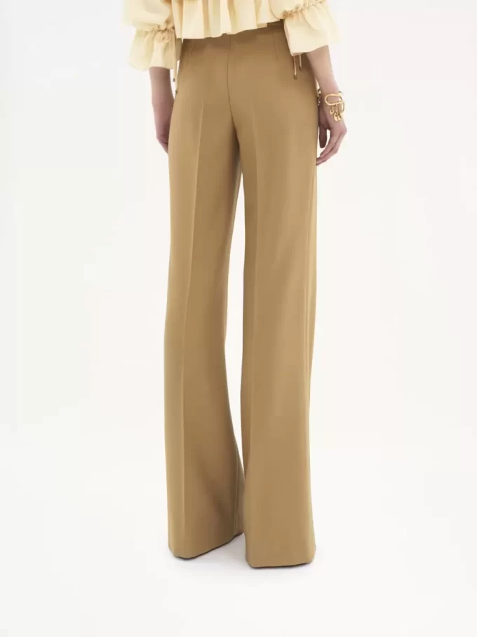 Flared tailored pants in wool grain de poudre Flared tailored pants in wool grain de poudre