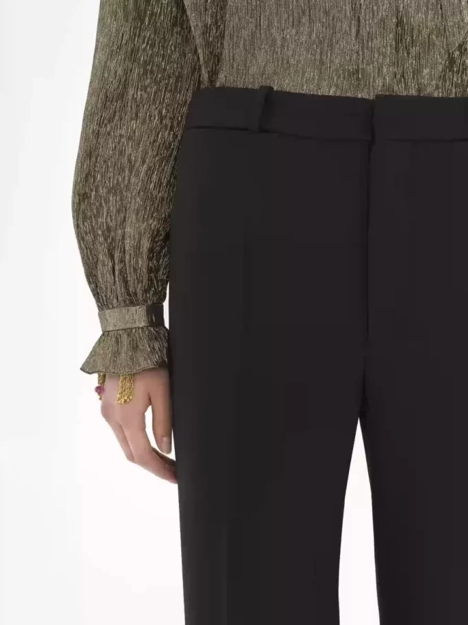 Flared tailored pants in wool grain de poudre Flared tailored pants in wool grain de poudre