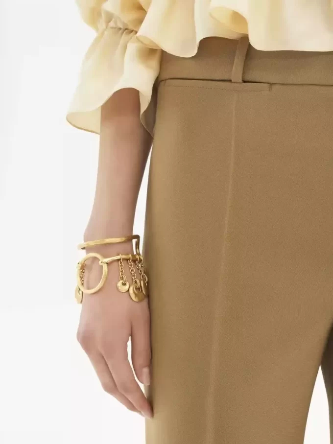 Flared tailored pants in wool grain de poudre Flared tailored pants in wool grain de poudre