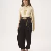 Fluid cargo pants in silk satin Fluid cargo pants in silk satin