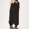 Fluid cargo pants in silk satin Fluid cargo pants in silk satin