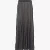 Fluid maxi skirt in silk mousseline Fluid maxi skirt in silk mousseline