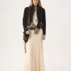 Fluid maxi skirt in silk mousseline Fluid maxi skirt in silk mousseline