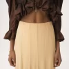 Fluid maxi skirt in silk mousseline Fluid maxi skirt in silk mousseline