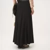Fluid maxi skirt in washed silk satin Fluid maxi skirt in washed silk satin