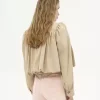 Gathered boule jacket in cotton gabardine Gathered boule jacket in cotton gabardine