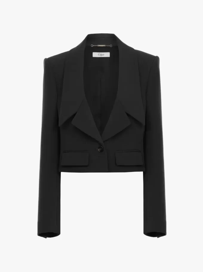 Heritage tailored jacket in wool gabardine Heritage tailored jacket in wool gabardine