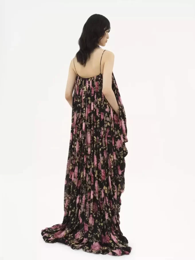 High-low sleeveless jumpsuit in silk charmeuse High-low sleeveless jumpsuit in silk charmeuse