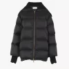 High-neck puffer jacket in shiny nylon High-neck puffer jacket in shiny nylon