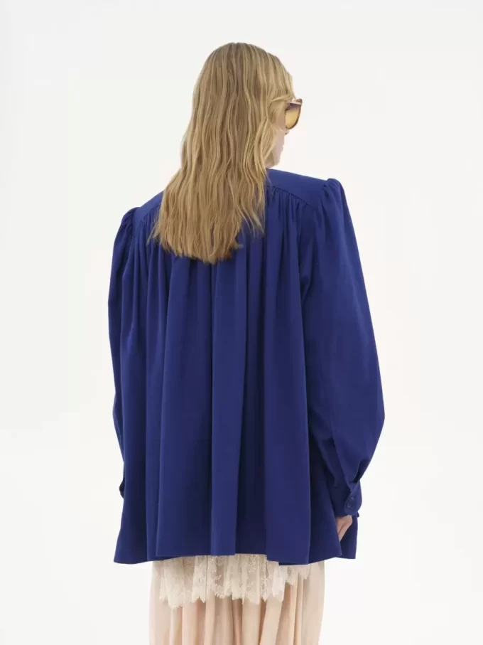 High-neck utilitarian jacket in cotton canvas High-neck utilitarian jacket in cotton canvas