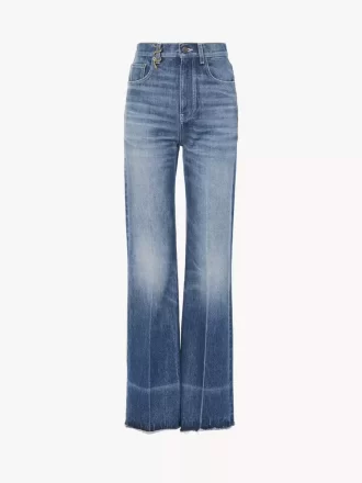 High-rise bootcut jeans in denim High-rise bootcut jeans in denim
