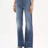 High-rise bootcut jeans in denim High-rise bootcut jeans in denim