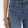 High-rise bootcut jeans in denim High-rise bootcut jeans in denim