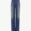 High-rise flare jeans in denim High-rise flare jeans in denim