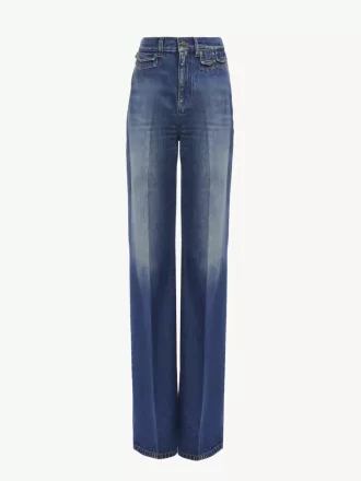 High-rise flare jeans in denim High-rise flare jeans in denim