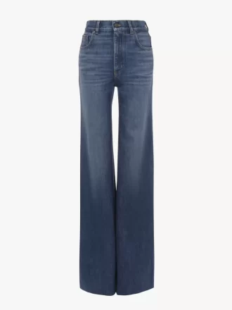 High-rise flare jeans in denim High-rise flare jeans in denim