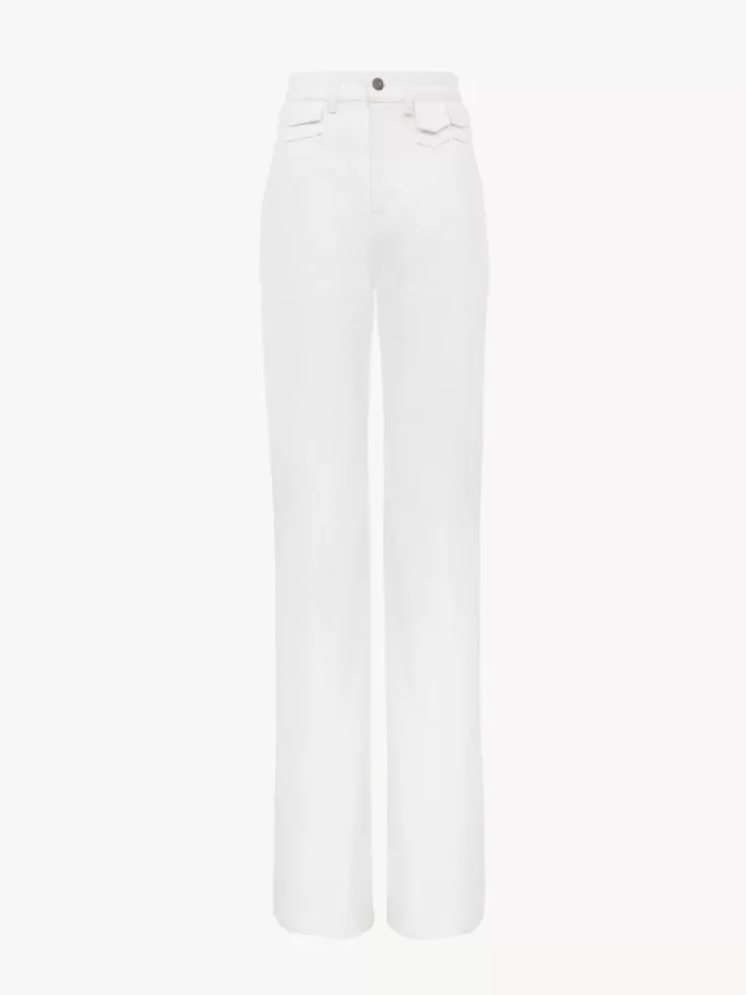 High-rise flare jeans in denim High-rise flare jeans in denim