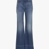 High-rise flare jeans in denim High-rise flare jeans in denim
