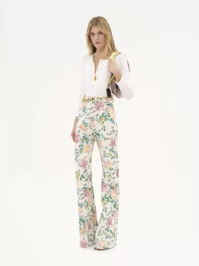 High-rise flare jeans in denim High-rise flare jeans in denim