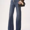 High-rise flare jeans in denim High-rise flare jeans in denim
