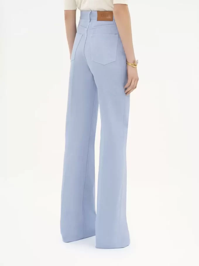 High-rise flare jeans in denim High-rise flare jeans in denim