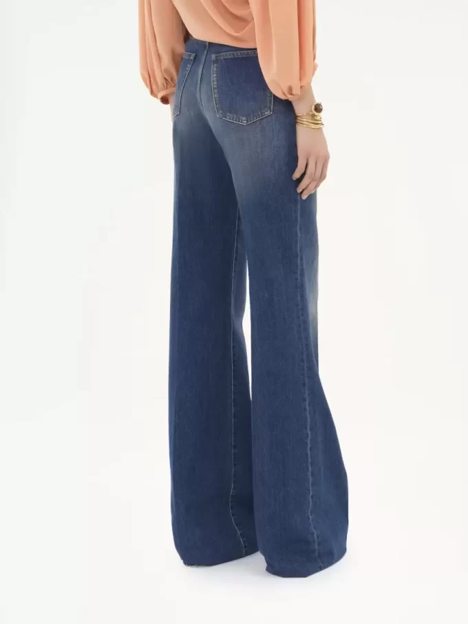 High-rise flare jeans in denim High-rise flare jeans in denim