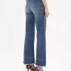 High-rise flare jeans in denim High-rise flare jeans in denim