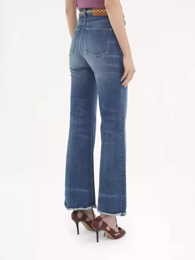High-rise flare jeans in denim High-rise flare jeans in denim
