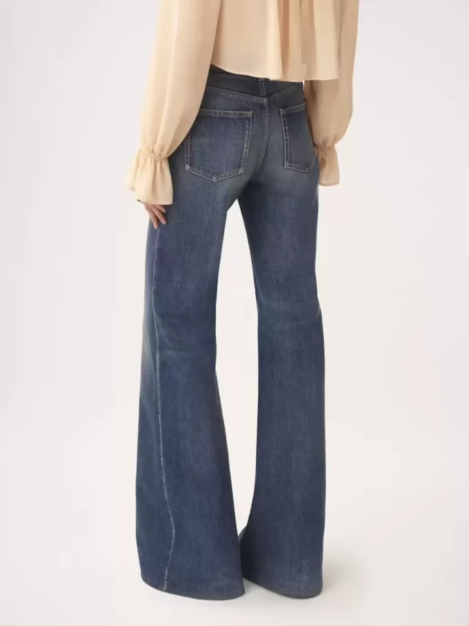 High-rise flare jeans in denim High-rise flare jeans in denim
