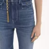 High-rise flare jeans in denim High-rise flare jeans in denim