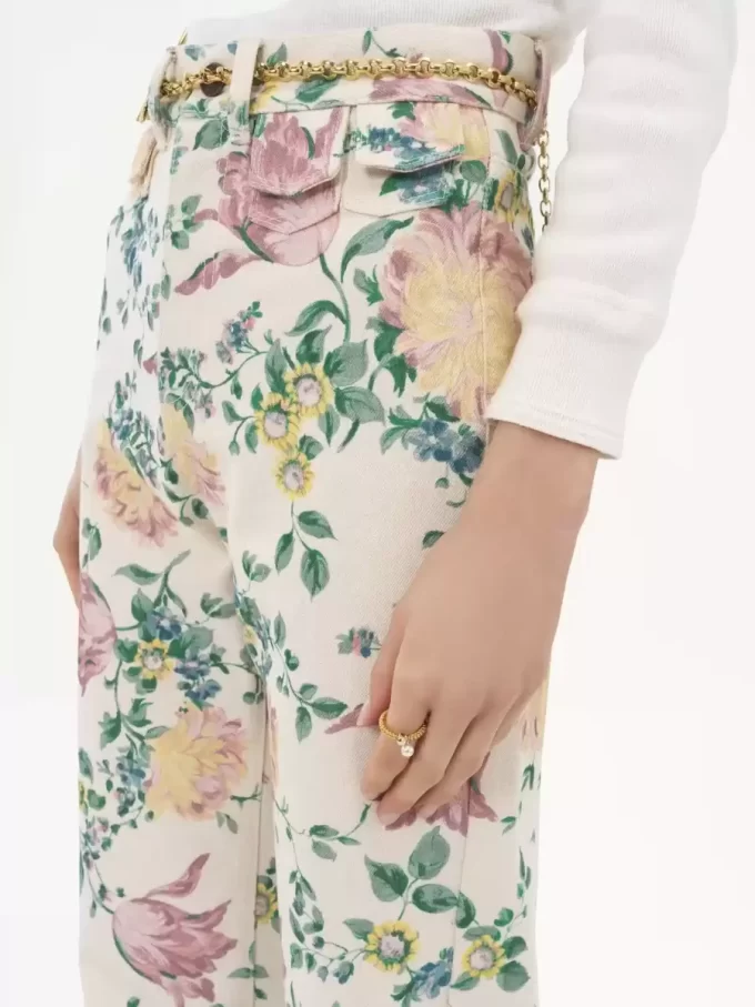 High-rise flare jeans in denim High-rise flare jeans in denim