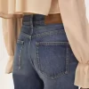 High-rise flare jeans in denim High-rise flare jeans in denim