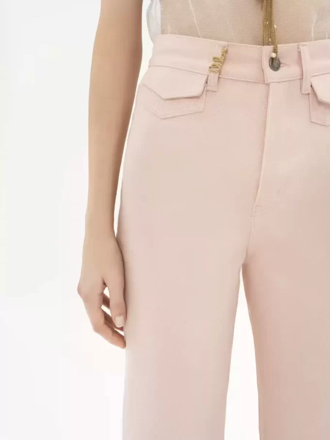 High-rise flare jeans in denim High-rise flare jeans in denim