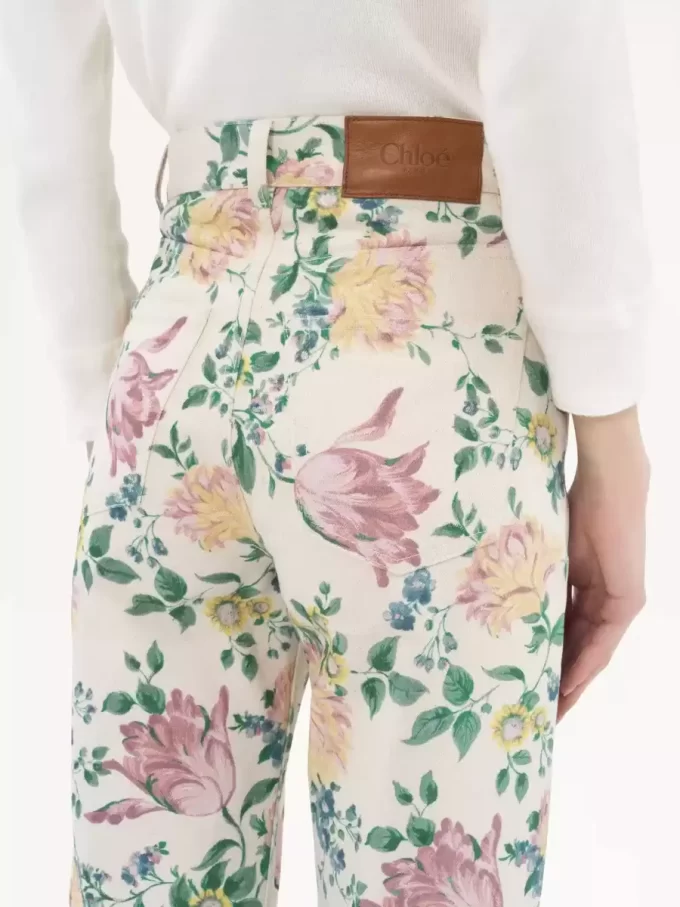 High-rise flare jeans in denim High-rise flare jeans in denim