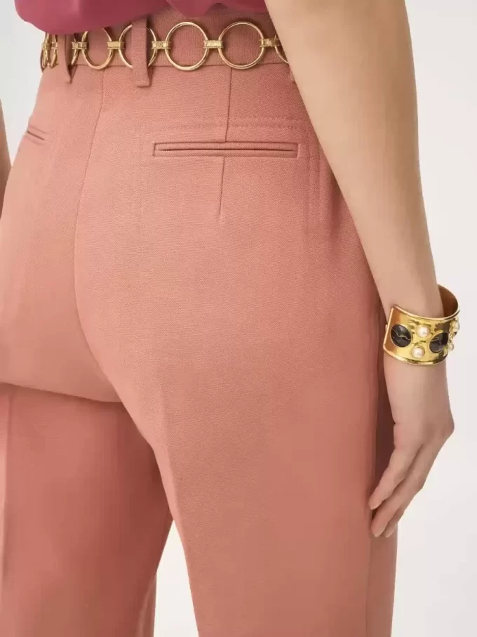 High-rise flared pants in cotton canvas High-rise flared pants in cotton canvas